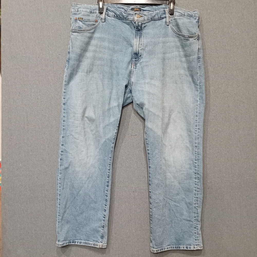 Polo Ralph Lauren Hampton Relaxed Straight Jeans Light Wash Mens 48x30